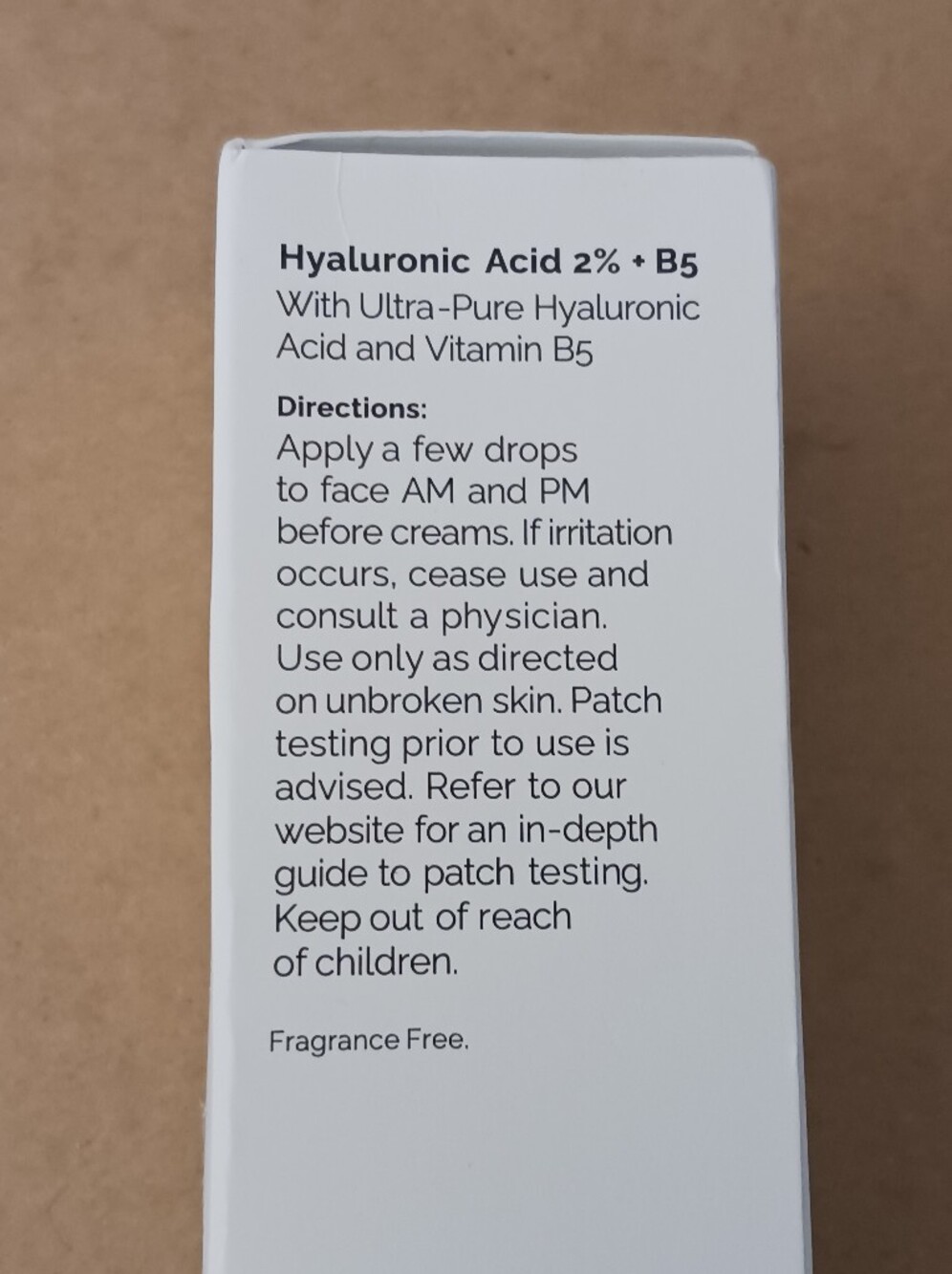 The Ordinary Hyaluronic Acid 2% &  Vitamin B5 Moisturizing Serum 30ml New - Picture 5 of 7